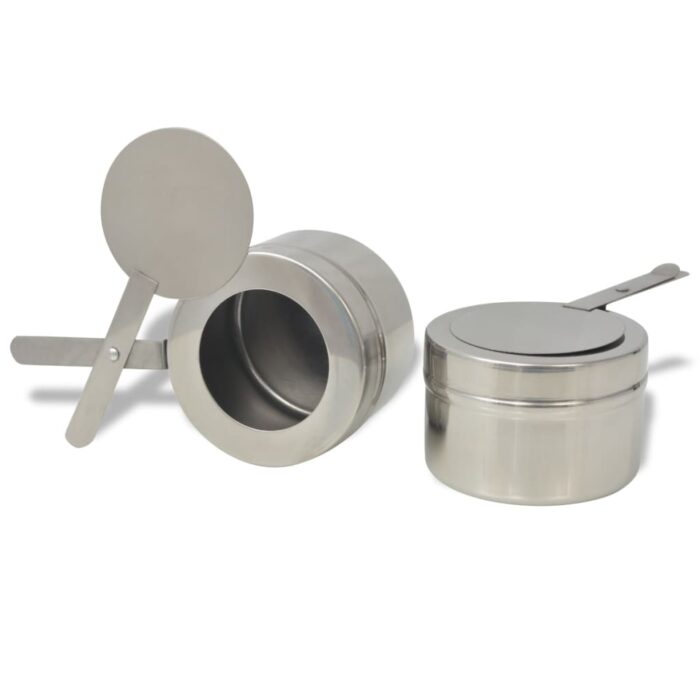 Ensemble de chauffe-plats 2 pcs Acier inoxydable – Image 8