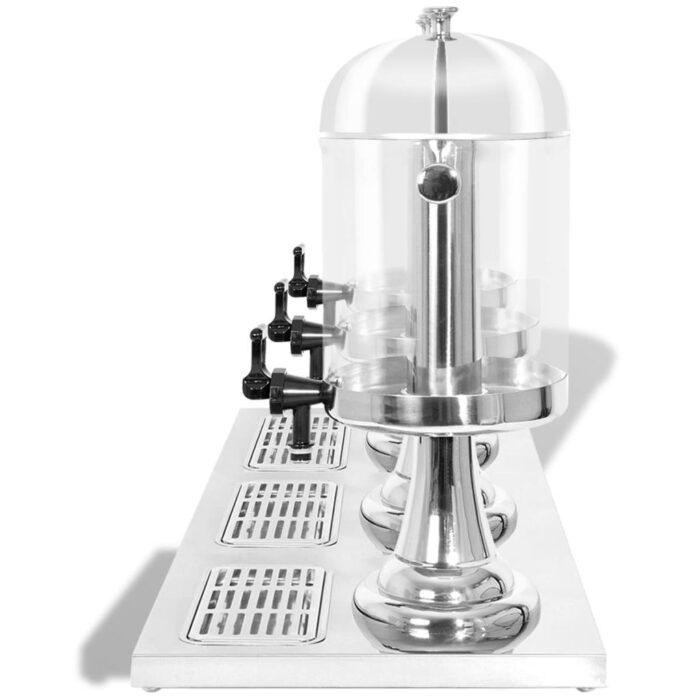 Distributeur de jus en acier inoxydable 3 x 8 L – Image 3