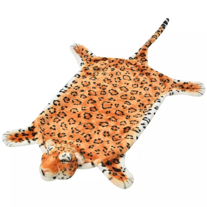 VXL8718475509196_a_en_hd_1.jpg Tapis en peluche en forme de léopard 139 cm Marron – Image 1
