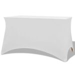 Housses extensibles pour table 2 pièces 243 x 76 x 74cm Blanc