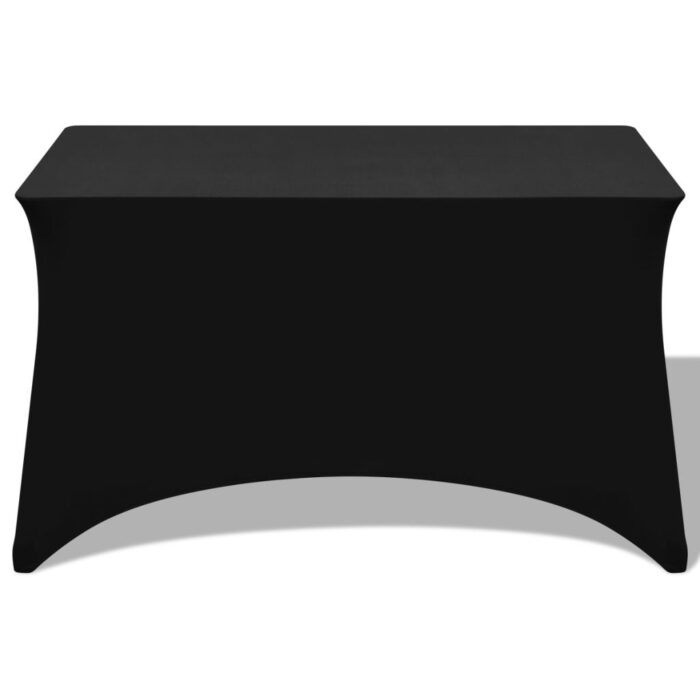 Housses extensibles pour table 2 pièces 243 x 76 x 74cm Noir – Image 2