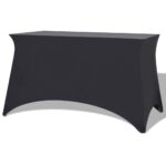 Housses extensibles pour table 2 pcs 120x60,5x74 cm Anthracite