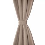 Rideau occultant 2 pcs avec œillets métalliques 135x175cm Crème – Image 2
