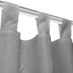 Rideau occultant avec boucles 2 pcs 140 x 225 cm Gris – Image 2