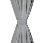 Rideau occultant avec boucles 2 pcs 140 x 225 cm Gris – Image 3