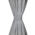 Rideau occultant avec boucles 2 pcs 140 x 245 cm Gris – Image 3
