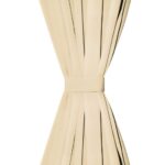 Rideau occultant avec boucles 2 pcs 140 x 245 cm Beige – Image 3