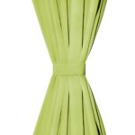Rideau occultant avec boucles 2 pcs 140 x 225 cm Vert – Image 3