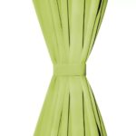 Rideau occultant avec boucles 2 pcs 140 x 245 cm Vert – Image 3
