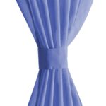 Rideau occultant 2 pcs Voile 140 x 225 cm Bleu royal – Image 4