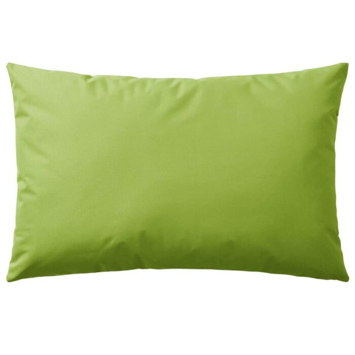 Oreiller d'extérieur 4 pcs 60 x 40 cm Vert pomme – Image 2