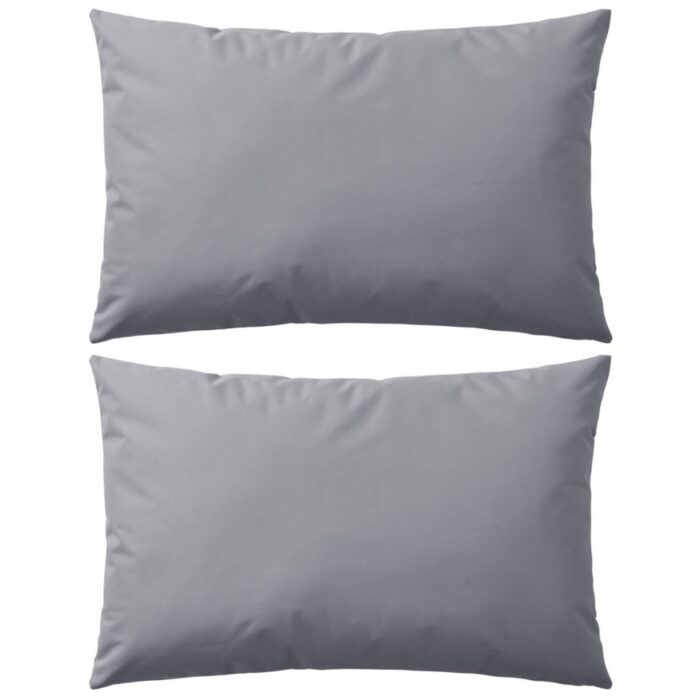 VXL8718475517306_a_en_hd_1.jpg Oreiller d'extérieur lot de 2 60 x 40 cm Gris – Image 1