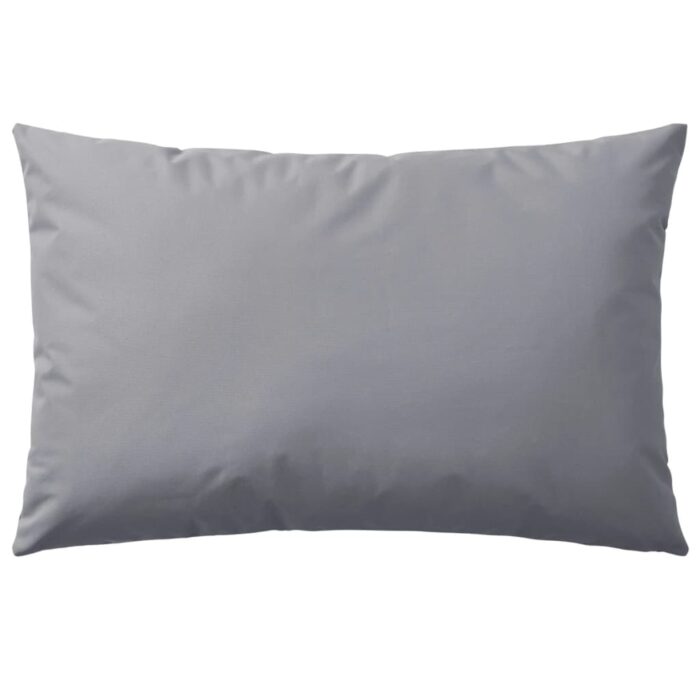 Oreiller d'extérieur lot de 2 60 x 40 cm Gris – Image 2