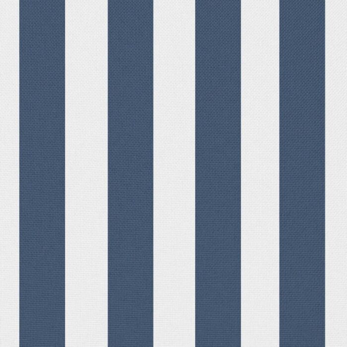 Oreiller d'extérieur lot de 2 Impression rayure 45 x 45 cm Bleu – Image 3