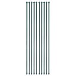 Poteau de jardin 10 pcs 1,5 m Métal Vert