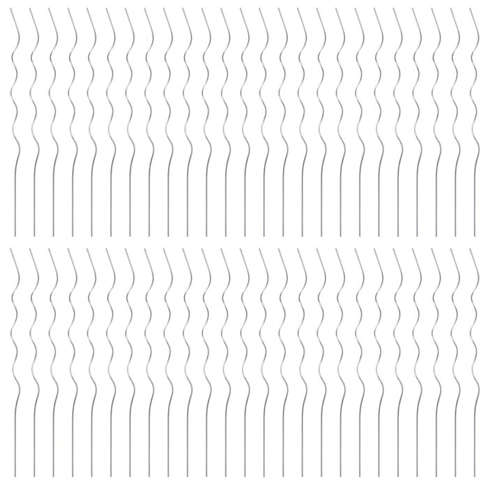 Supports de plantes en spirale 50 pcs Acier galvanisé 110 cm – Image 2