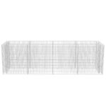 Lit surélevé à gabion Acier 360x90x100 cm – Image 2