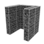 Panier de gabion simple Acier 110 x 100 x 120 cm – Image 3