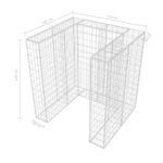 Panier de gabion simple Acier 110 x 100 x 120 cm – Image 7