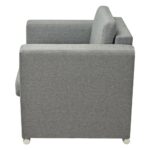 Fauteuil gris foncé tissu – Image 3