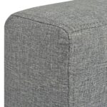 Fauteuil gris foncé tissu – Image 4