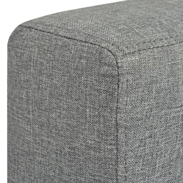 Fauteuil gris foncé tissu – Image 4