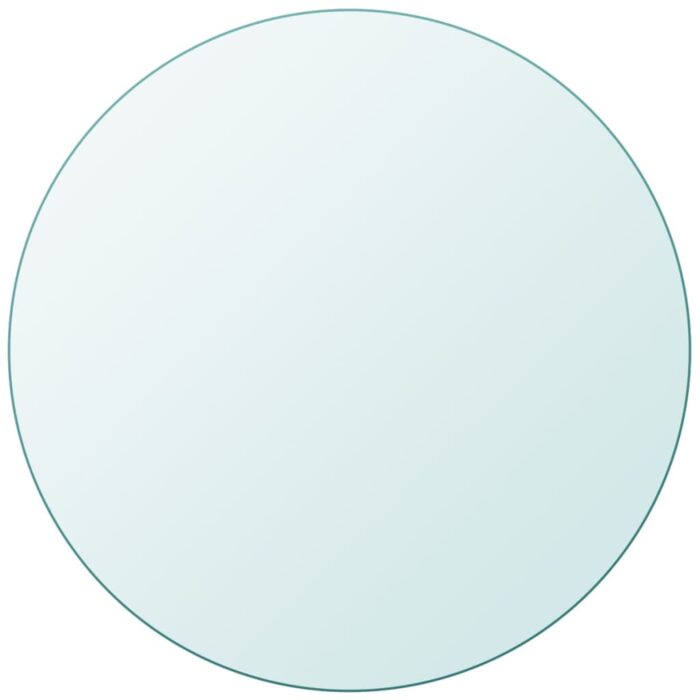 Dessus de table ronde en verre trempé 400 mm – Image 1