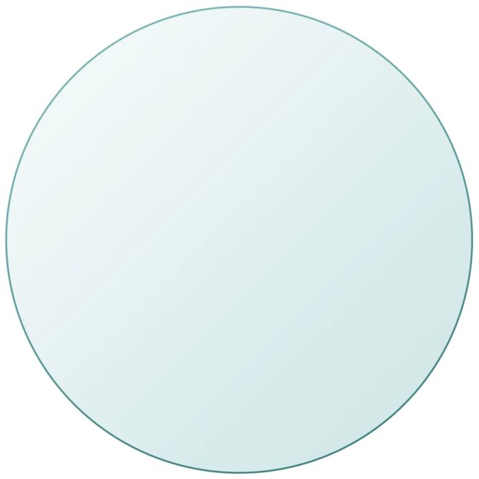 Dessus de table ronde en verre trempé 700 mm – Image 1