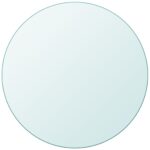 Dessus de table ronde en verre trempé 800 mm