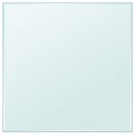 Dessus de table carré en verre trempé 700 x 700 mm
