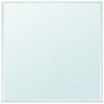 Dessus de table carré en verre trempé 800 x 800 mm