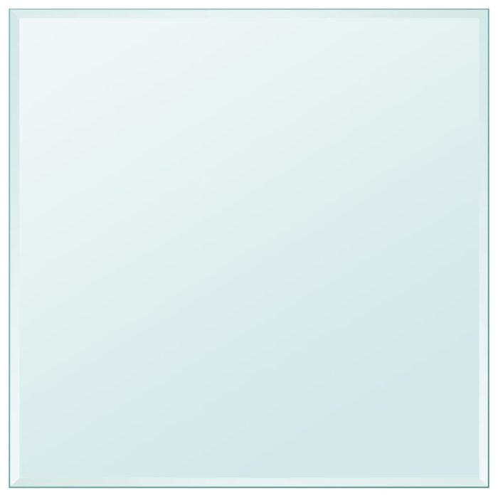 Dessus de table carré en verre trempé 800 x 800 mm – Image 1
