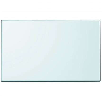 Dessus de table rectangulaire en verre trempé 1000 x 620 mm