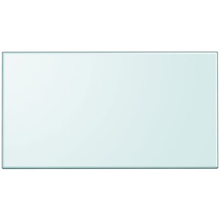 Dessus de table rectangulaire en verre trempé 1200 x 650 mm