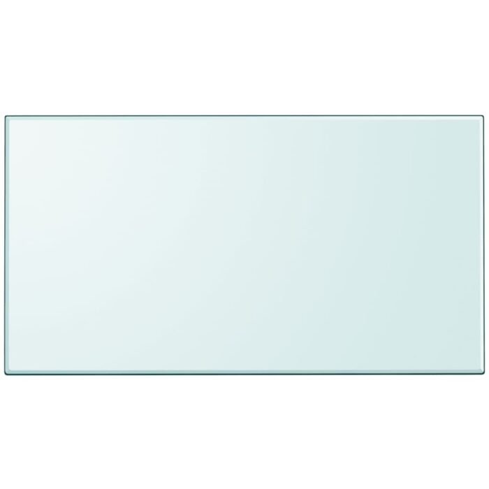 Dessus de table rectangulaire en verre trempé 1200 x 650 mm – Image 1