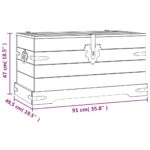 Coffre de rangement Pin mexicain Gamme Corona 91x49,5x47 cm – Image 6