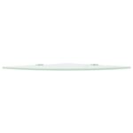 Étagère de coin avec supports chromés Verre Blanc 35 x 35 cm – Image 2