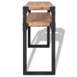 Table console Bois d'acacia massif 120 x 40 x 85 cm – Image 2