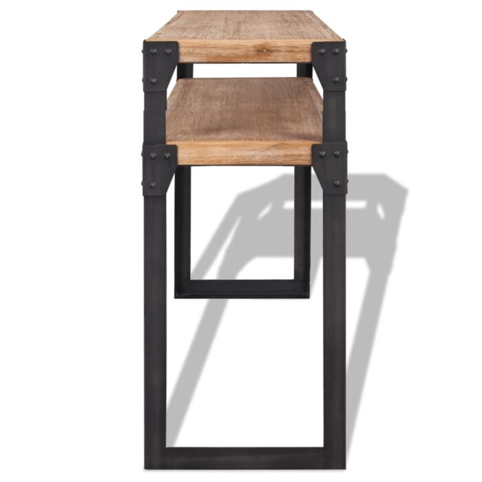 Table console Bois d'acacia massif 120 x 40 x 85 cm – Image 2