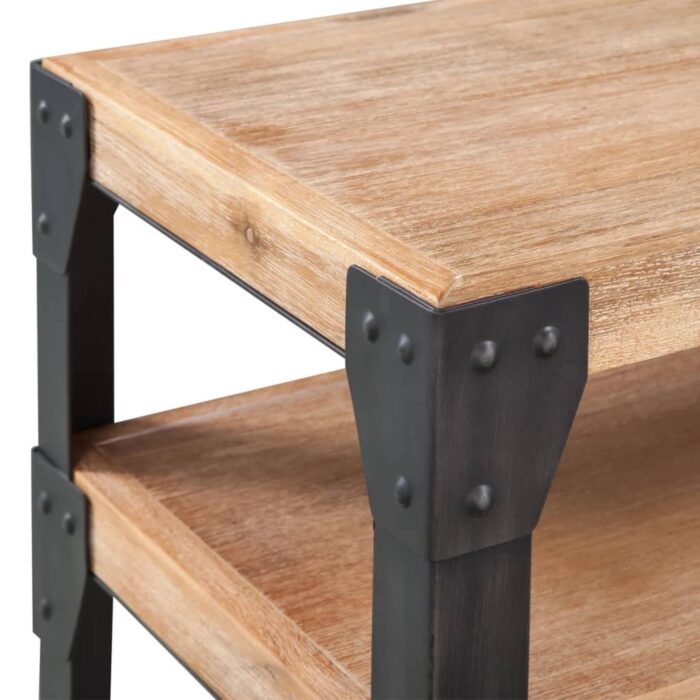 Table console Bois d'acacia massif 120 x 40 x 85 cm – Image 3
