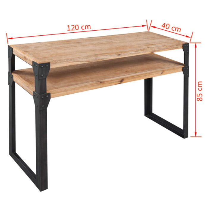 Table console Bois d'acacia massif 120 x 40 x 85 cm – Image 4