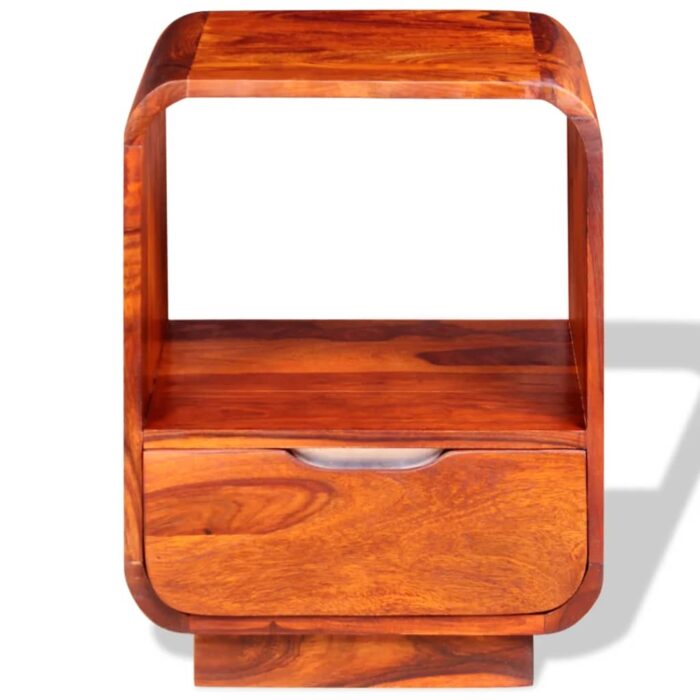 Table de chevet avec tiroir Bois massif 40x30x50 cm – Image 6