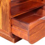Table de chevet avec tiroir Bois massif 40x30x50 cm – Image 7