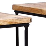 Table basse Bois de manguier massif 56x48x40 cm – Image 12