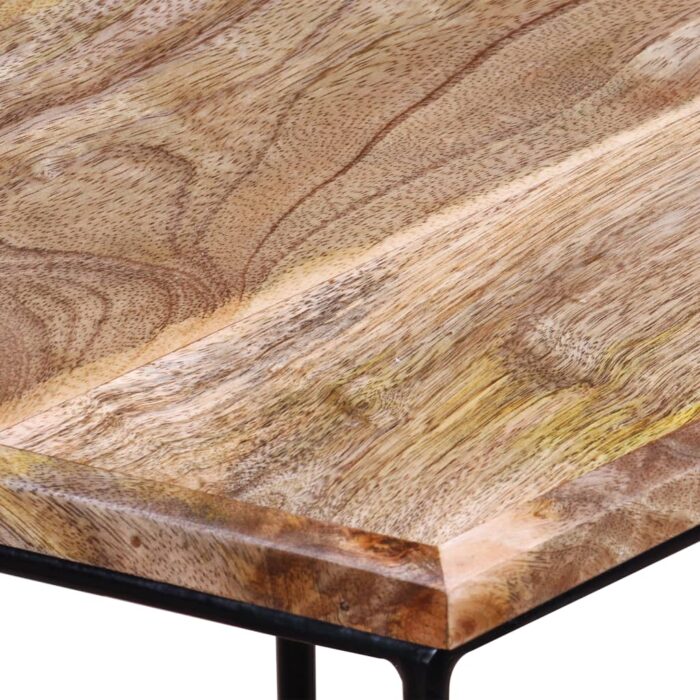 Table basse Bois de manguier massif 56x48x40 cm – Image 9