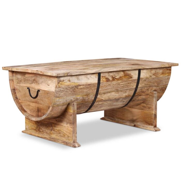 Table basse Bois de manguier massif 88x50x40 cm – Image 2