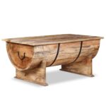 Table basse Bois de manguier massif 88x50x40 cm – Image 3