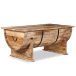 Table basse Bois de manguier massif 88x50x40 cm – Image 4