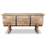 Table basse Bois de manguier massif 88x50x40 cm – Image 6