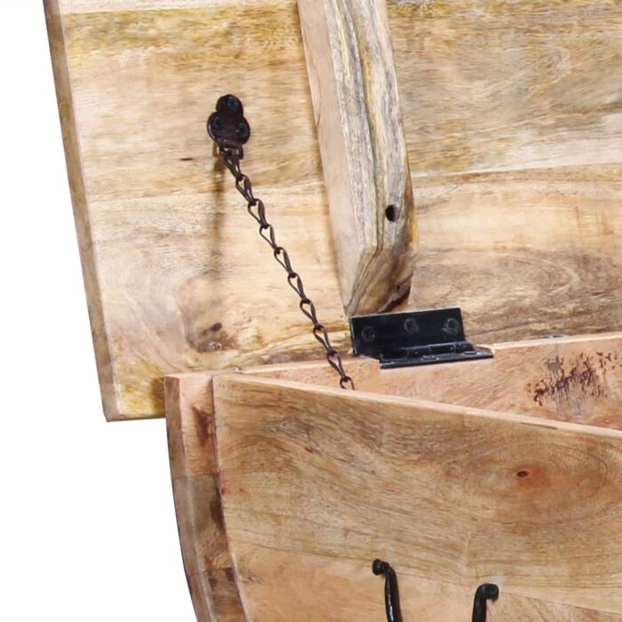 Table basse Bois de manguier massif 88x50x40 cm – Image 9